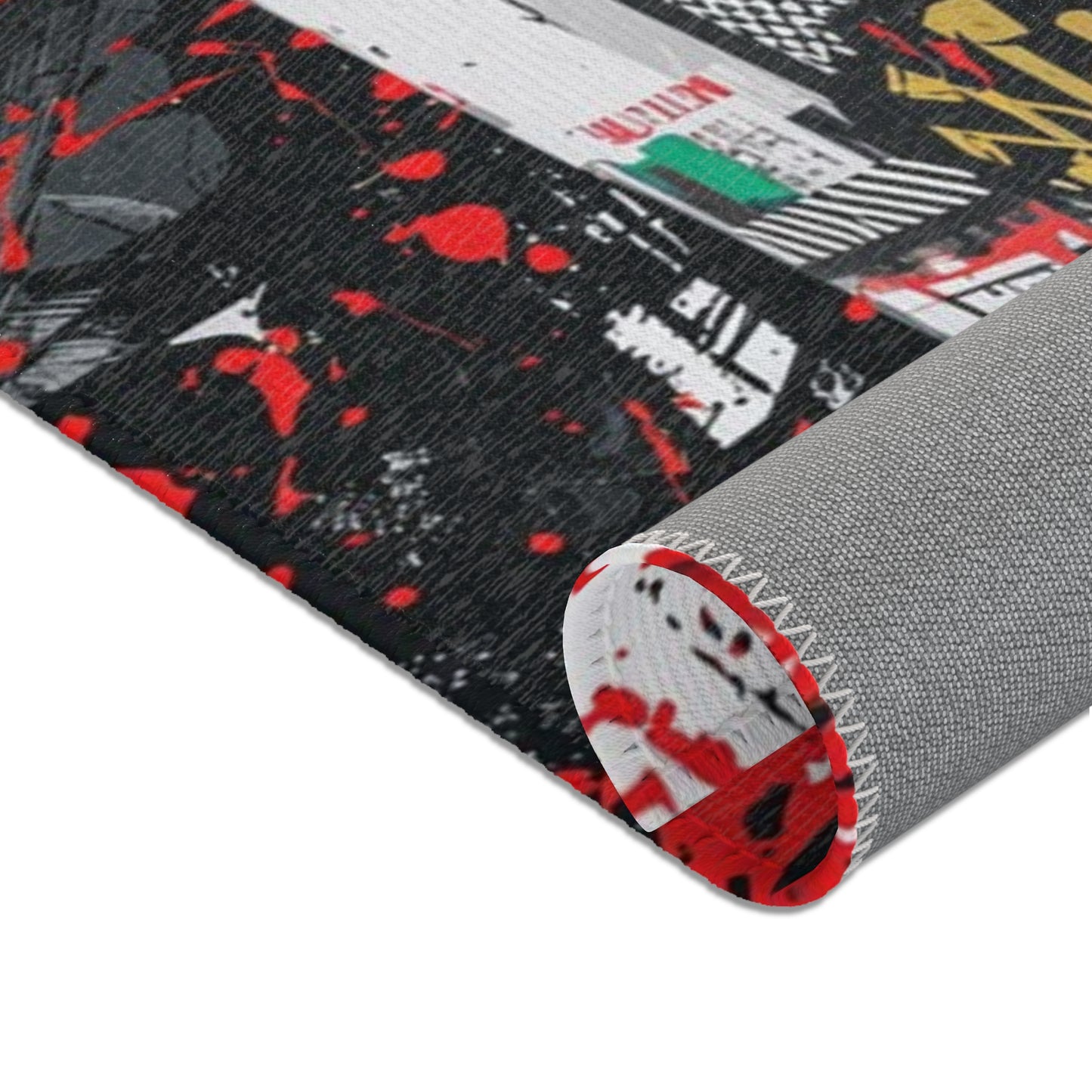 Abstract Art Floor Rug – Contemporary Carpet & Unique Bohemian Home Accent for Art Lovers