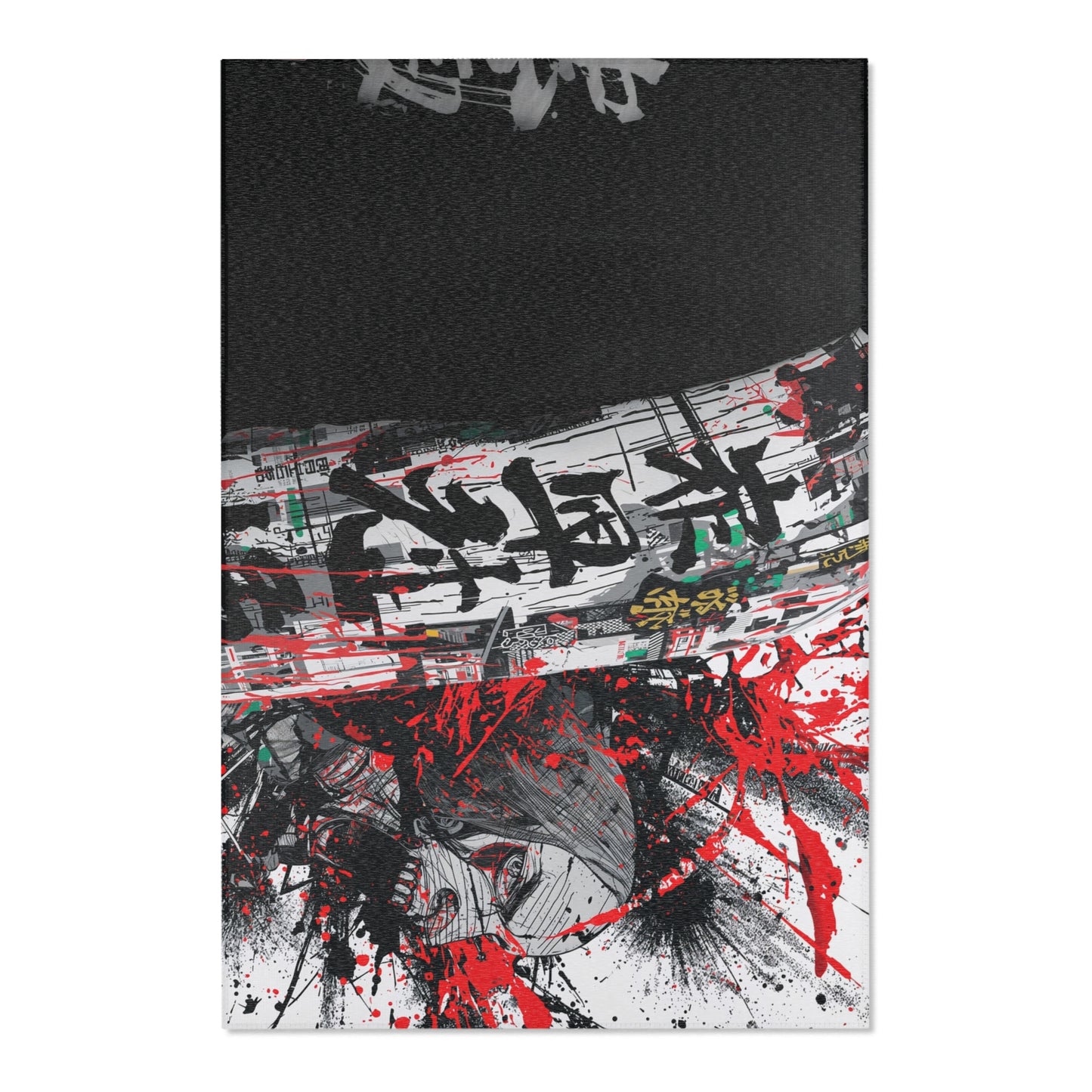 Abstract Art Floor Rug – Contemporary Carpet & Unique Bohemian Home Accent for Art Lovers