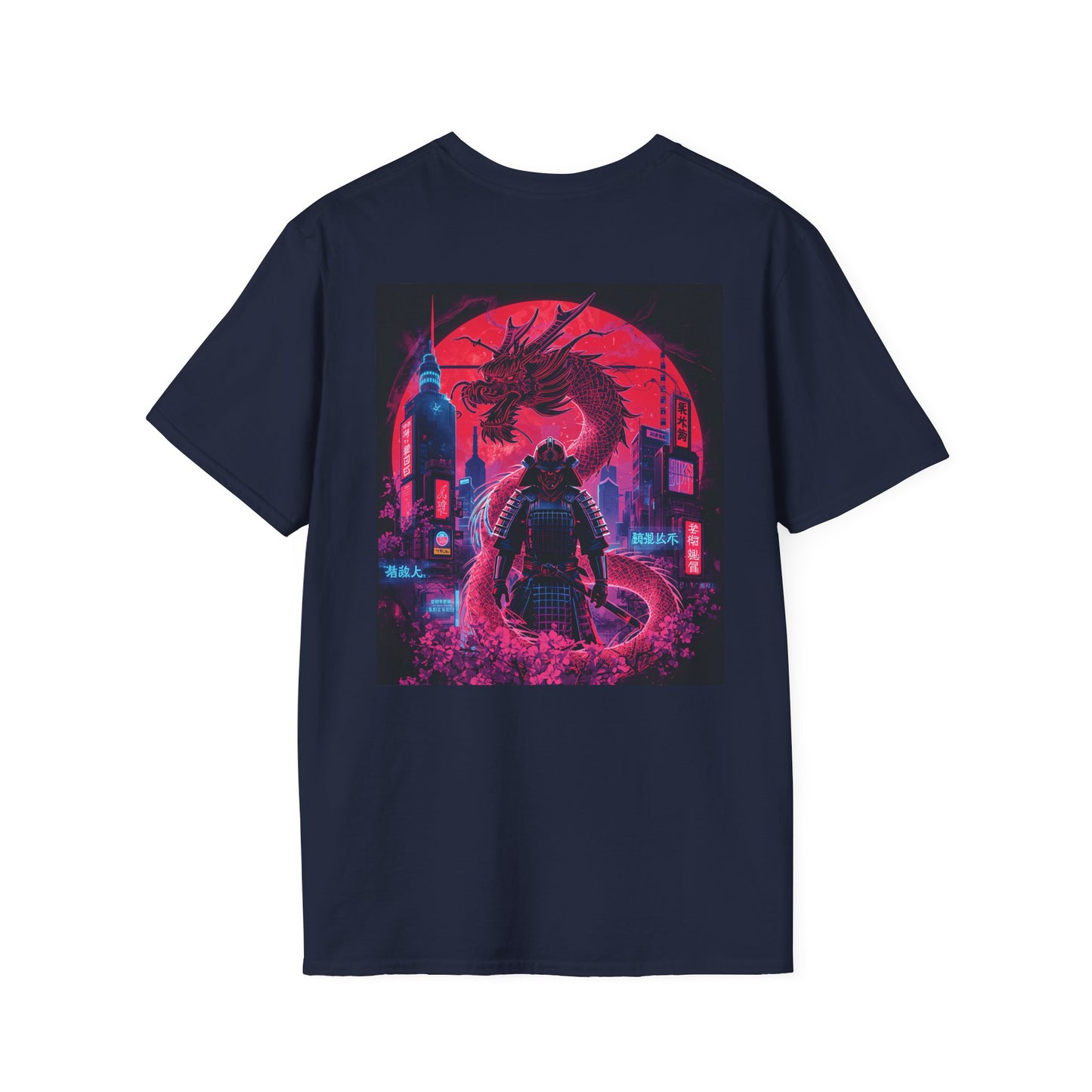 Cyberpunk Samurai T-Shirt | Futuristic Streetwear, Graphic Tee for Anime & Tech Fans