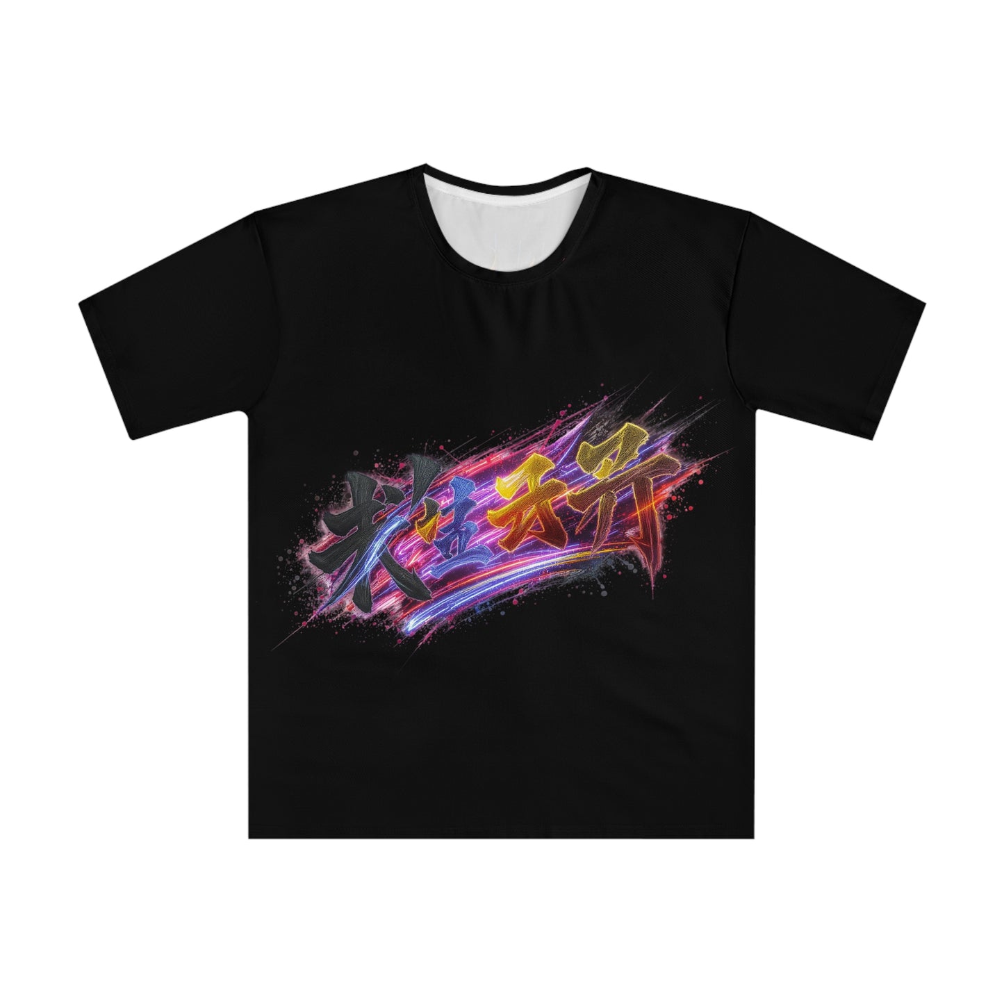 Japanese-Inspired Men’s Streetwear T-Shirt | Loose Fit AOP Graphic Tee for Anime Lovers