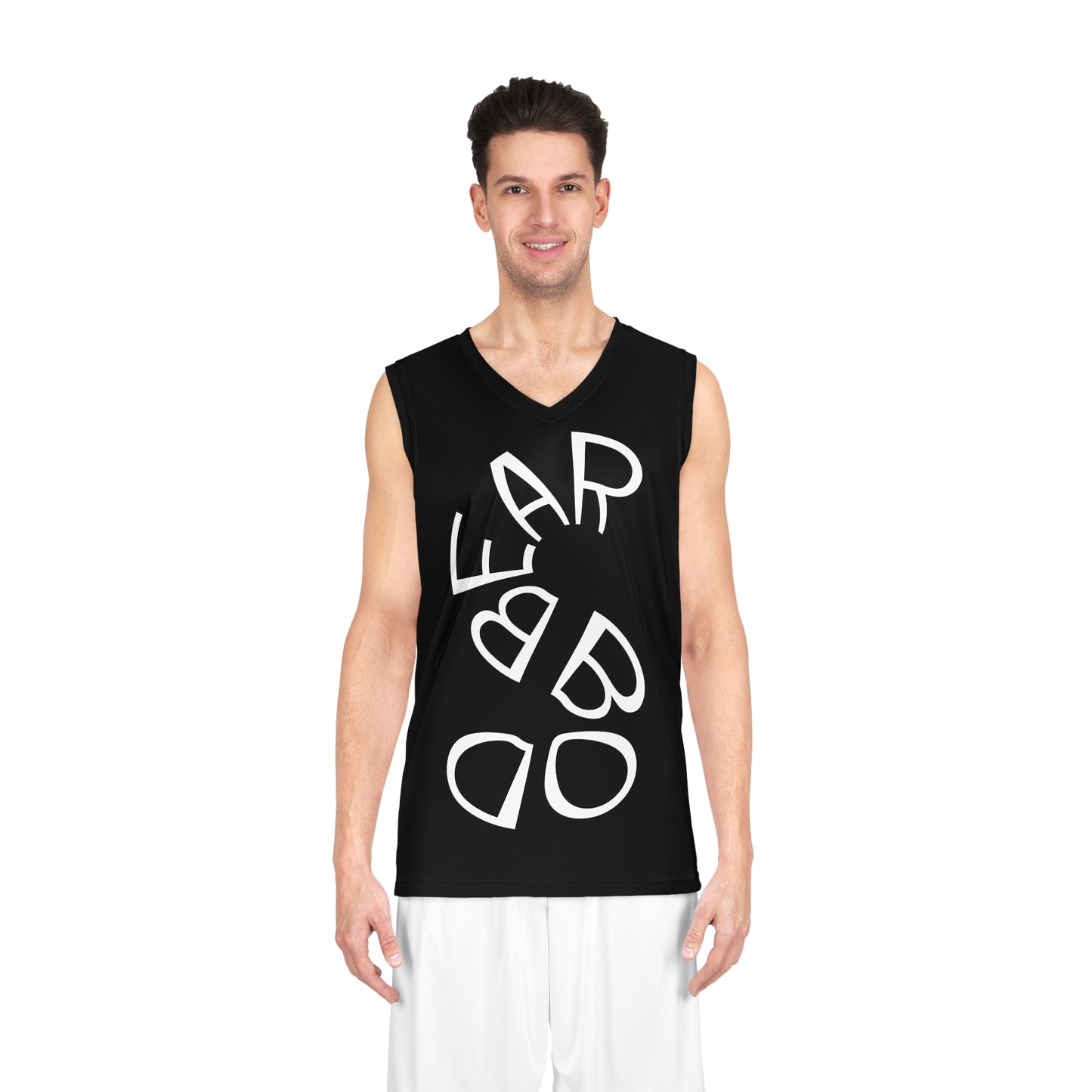 Cool Bear Print Basketball Jersey – Unique Sportswear & Streetwear Tank for Game Days
