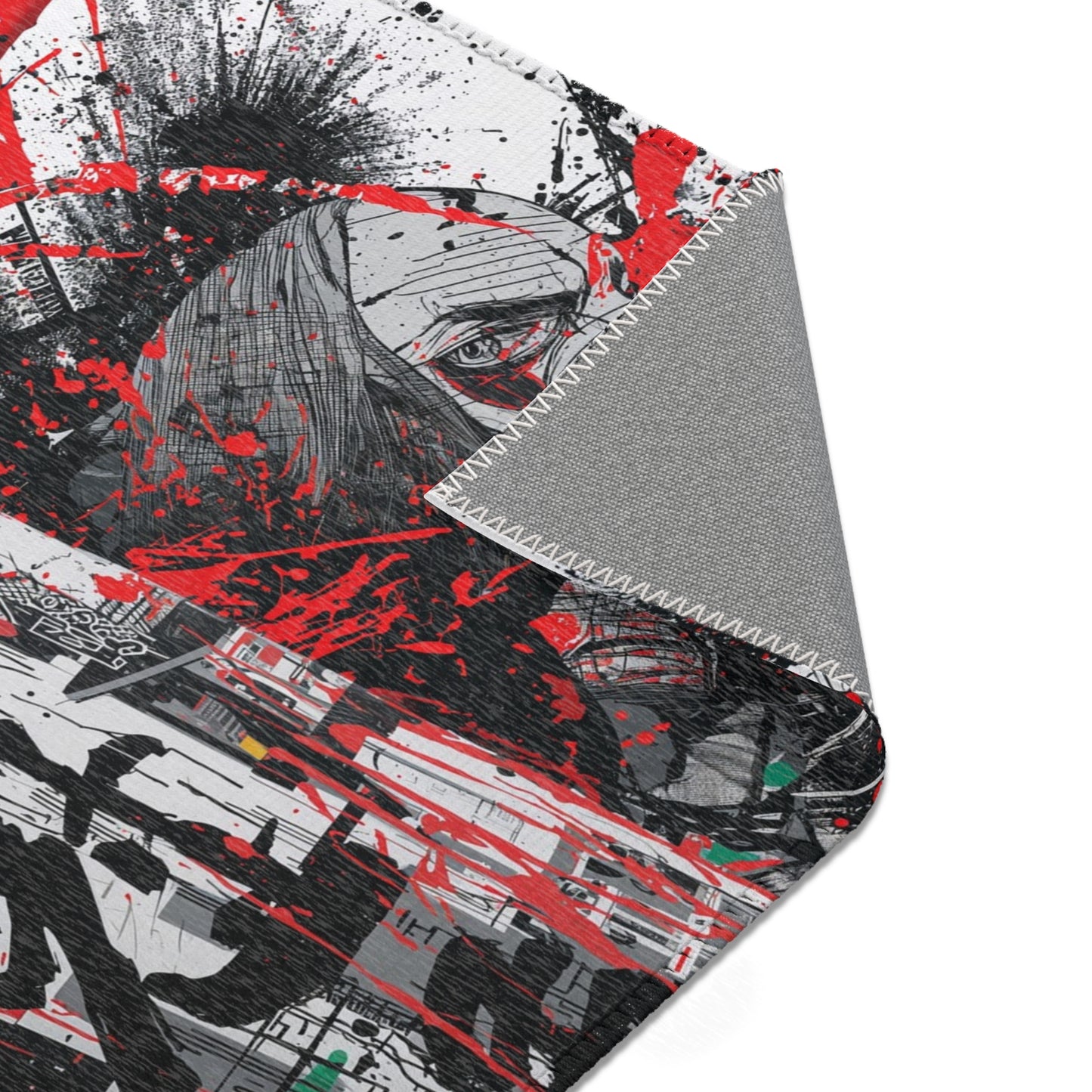 Abstract Art Floor Rug – Contemporary Carpet & Unique Bohemian Home Accent for Art Lovers