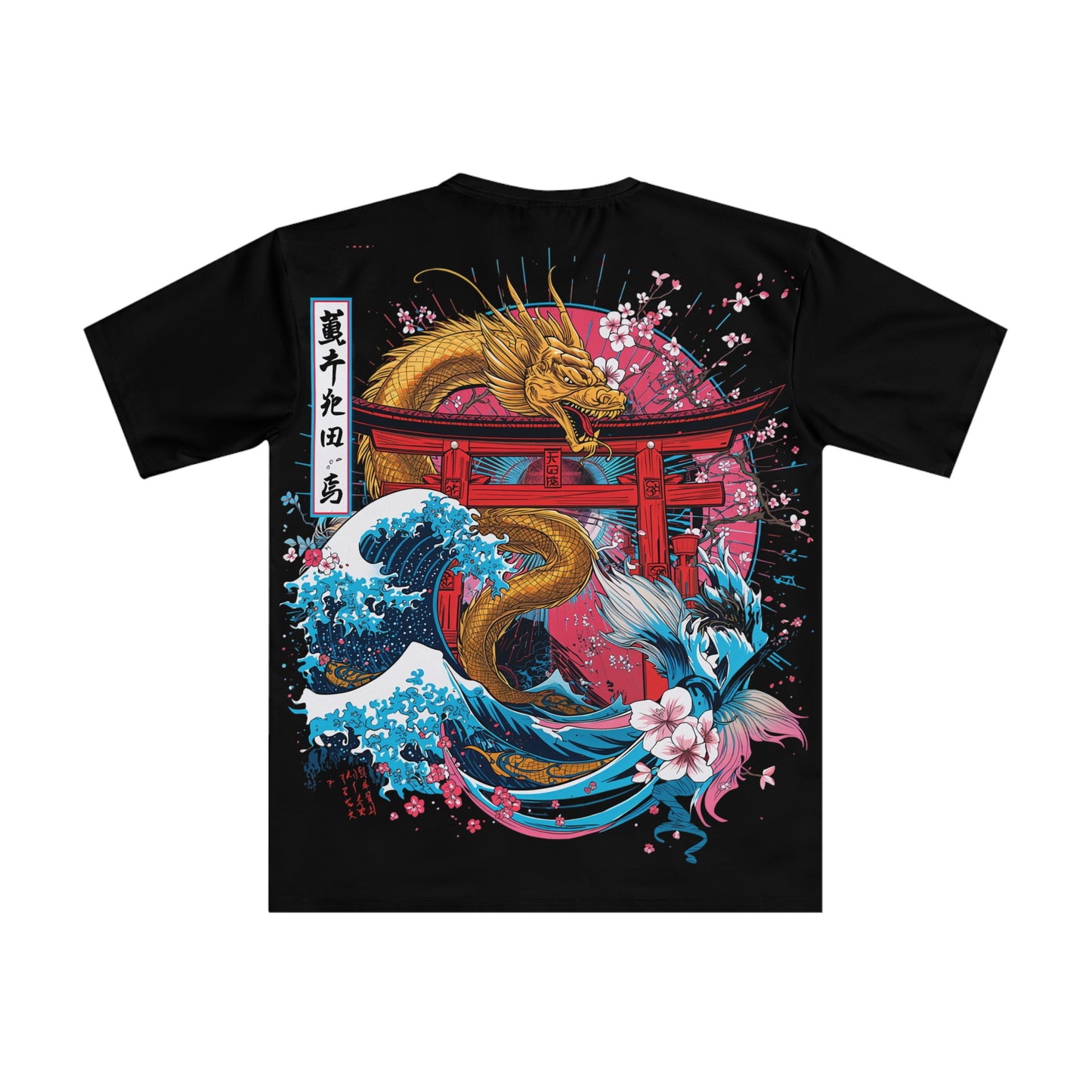 Japanese-Inspired Men’s Streetwear T-Shirt | Loose Fit AOP Graphic Tee for Anime Lovers