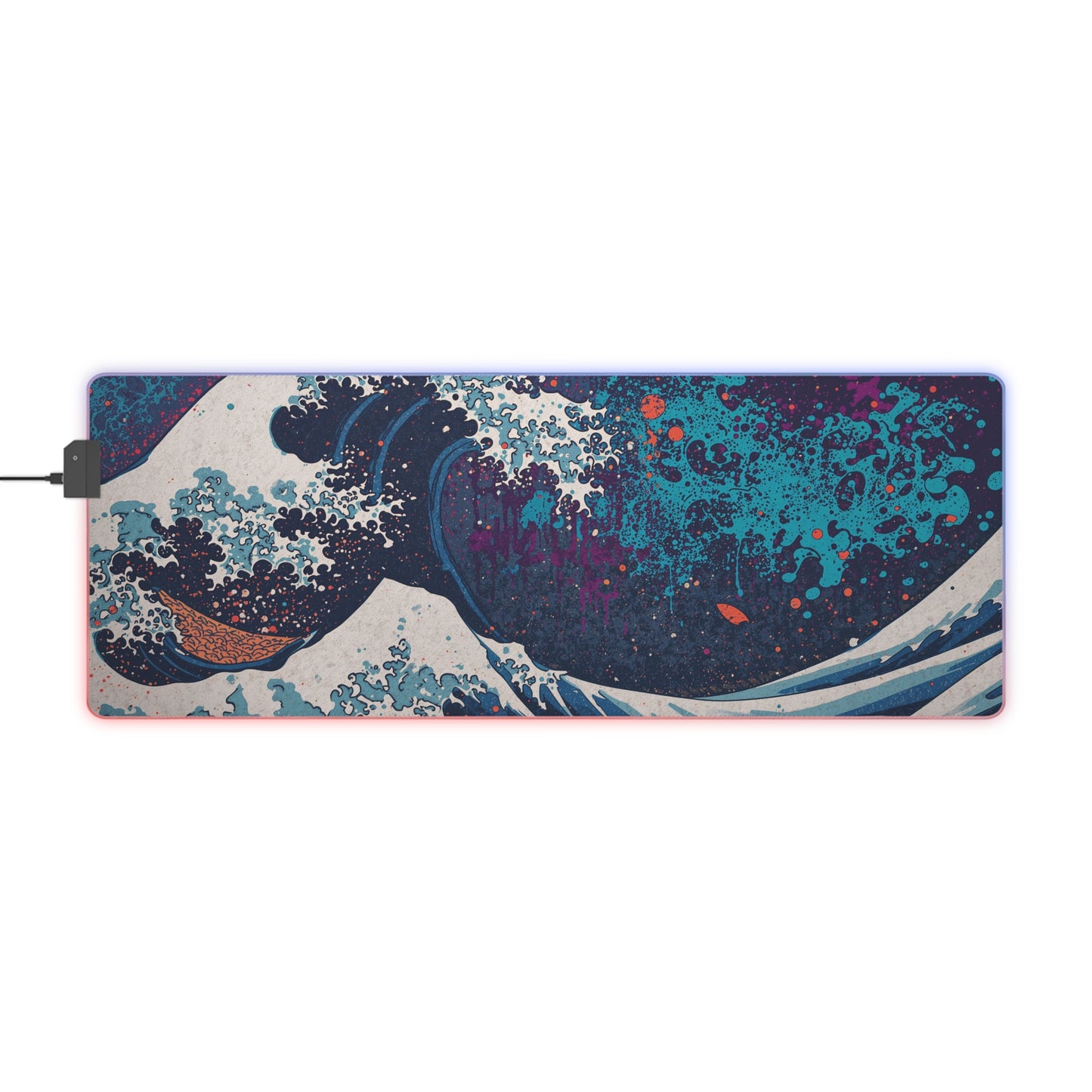 LED Gaming Mouse Pad – RGB Wave Design Desk Mat for Gamers & Streamers