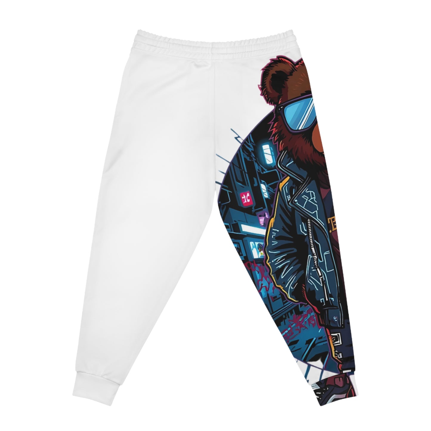 Urban Style Bear Joggers – Trendy Streetwear Pants, Casual Fit, Festival Fashion, Unique Gift for Animal Lovers