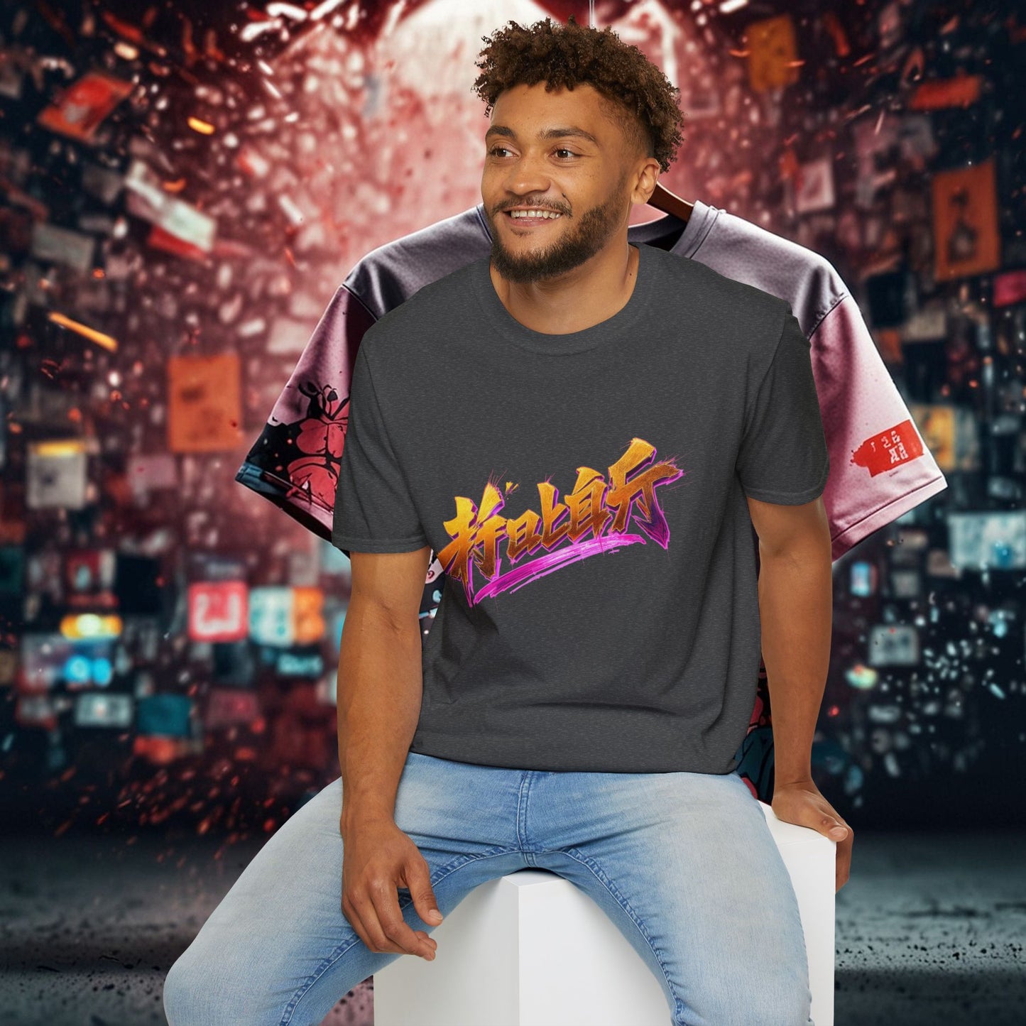 Cyberpunk Samurai T-Shirt | Futuristic Streetwear, Graphic Tee for Anime & Tech Fans