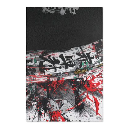 Abstract Art Floor Rug – Contemporary Carpet & Unique Bohemian Home Accent for Art Lovers