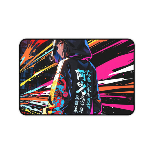 Vibrant Anime Desk Mat – Colorful Artistic Mouse Pad for Gaming, Office & Creative Workspaces