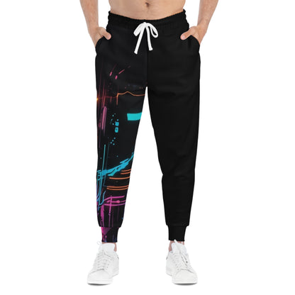 Vibrant Athletic Joggers – Stylish Comfort Pants, Unique Sportswear, Casual Wear, Fitness Fashion Gift for Him/Her