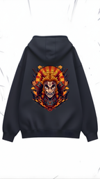 Oni X Rengoku Unisex Oversized Hoodie