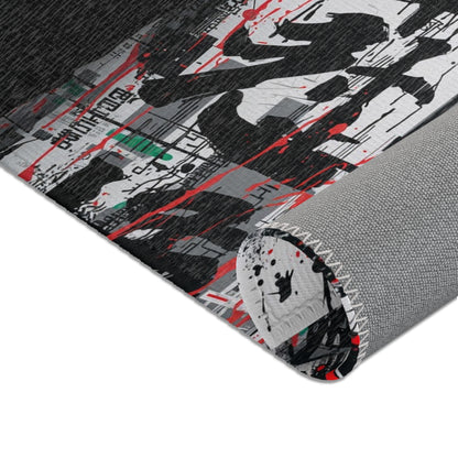 Abstract Art Floor Rug – Contemporary Carpet & Unique Bohemian Home Accent for Art Lovers