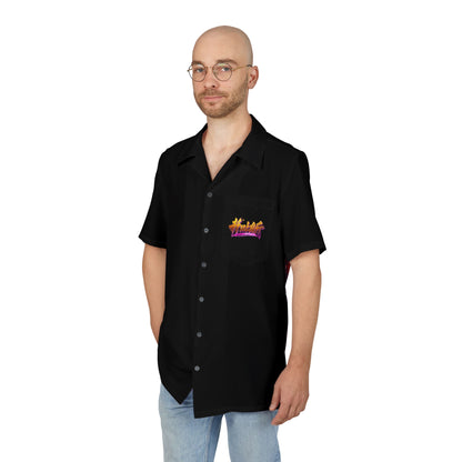 Hawaiian Button Down Shirt – Tropical Summer Vacation Shirt, Beach Party Top, Casual Outdoor Wear, Island Style