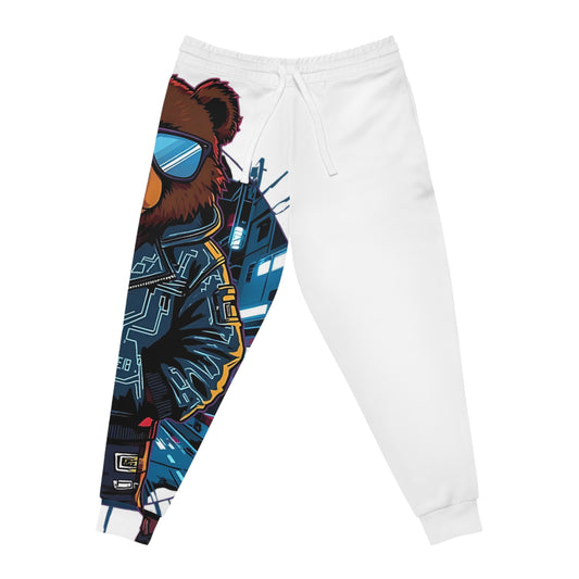 Urban Style Bear Joggers – Trendy Streetwear Pants, Casual Fit, Festival Fashion, Unique Gift for Animal Lovers