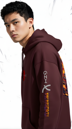 Oni X Rengoku Unisex Oversized Hoodie