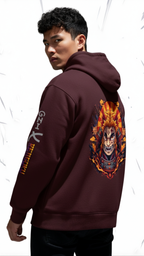 Oni X Rengoku Unisex Oversized Hoodie