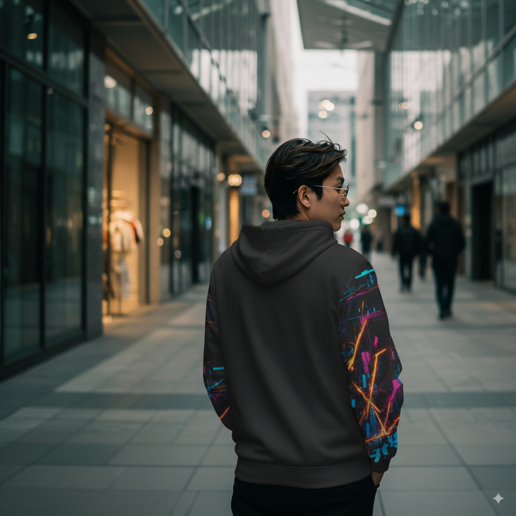 Men’s Samurai Sports Hoodie – Athletic Sweatshirt with Bold Graphic | Gym, Outdoor, and Streetwear Style