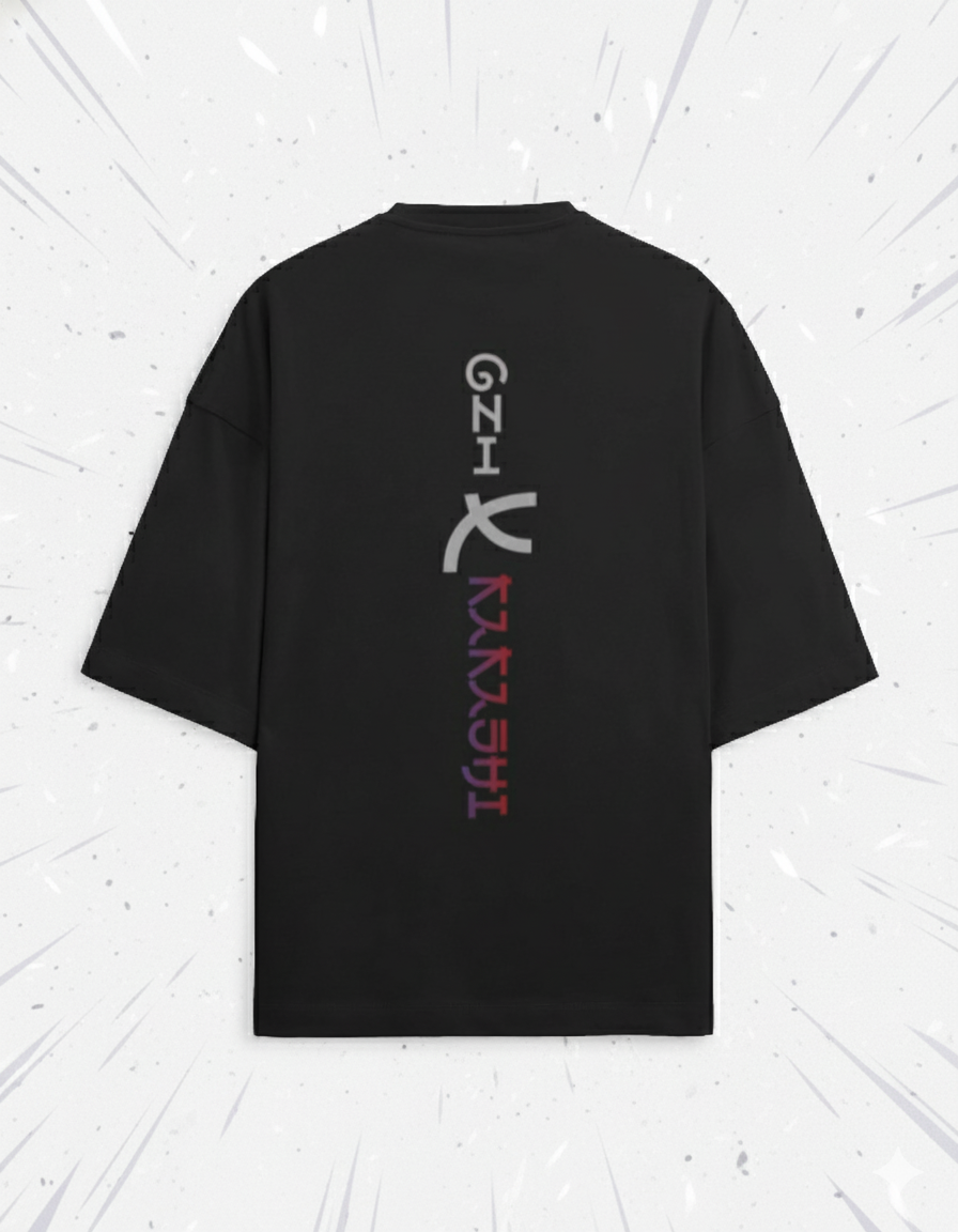 ONI X KAKASHI Unisex Oversized Tee