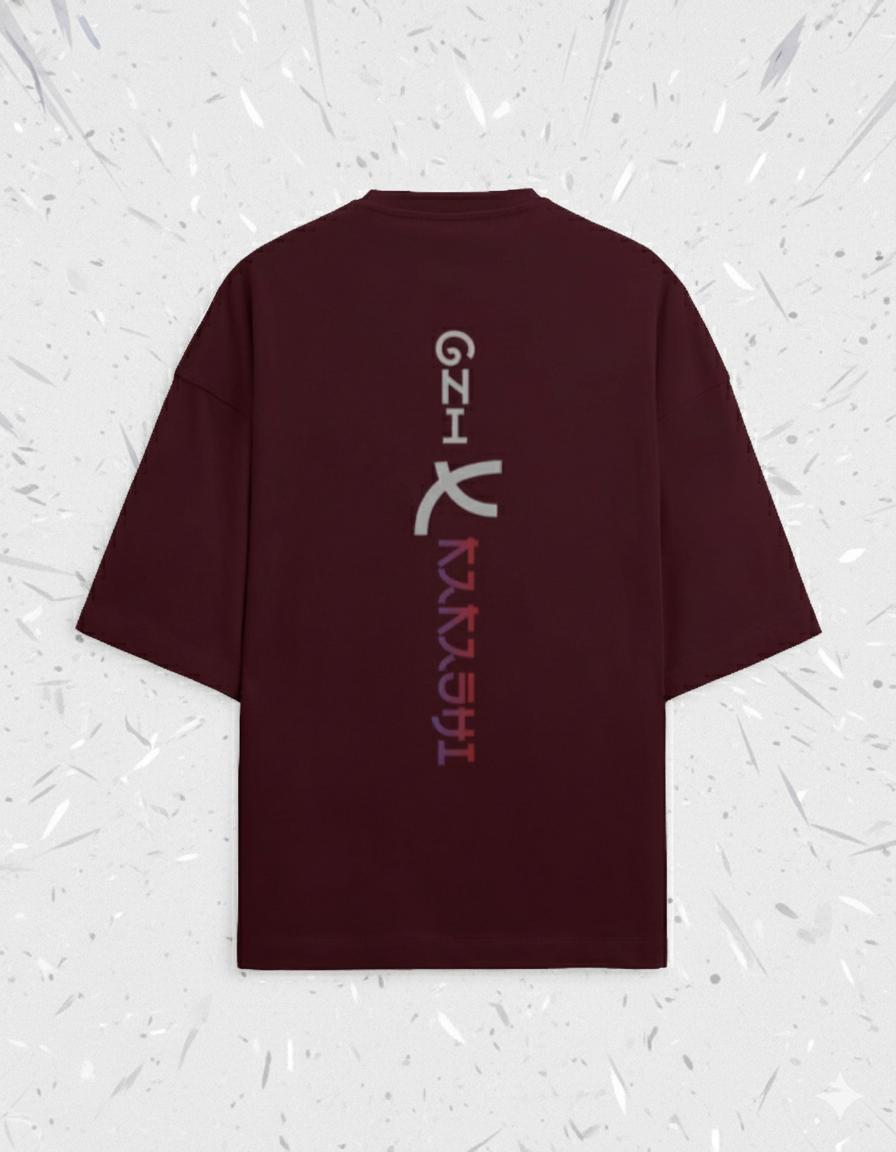 ONI X KAKASHI Unisex Oversized Tee