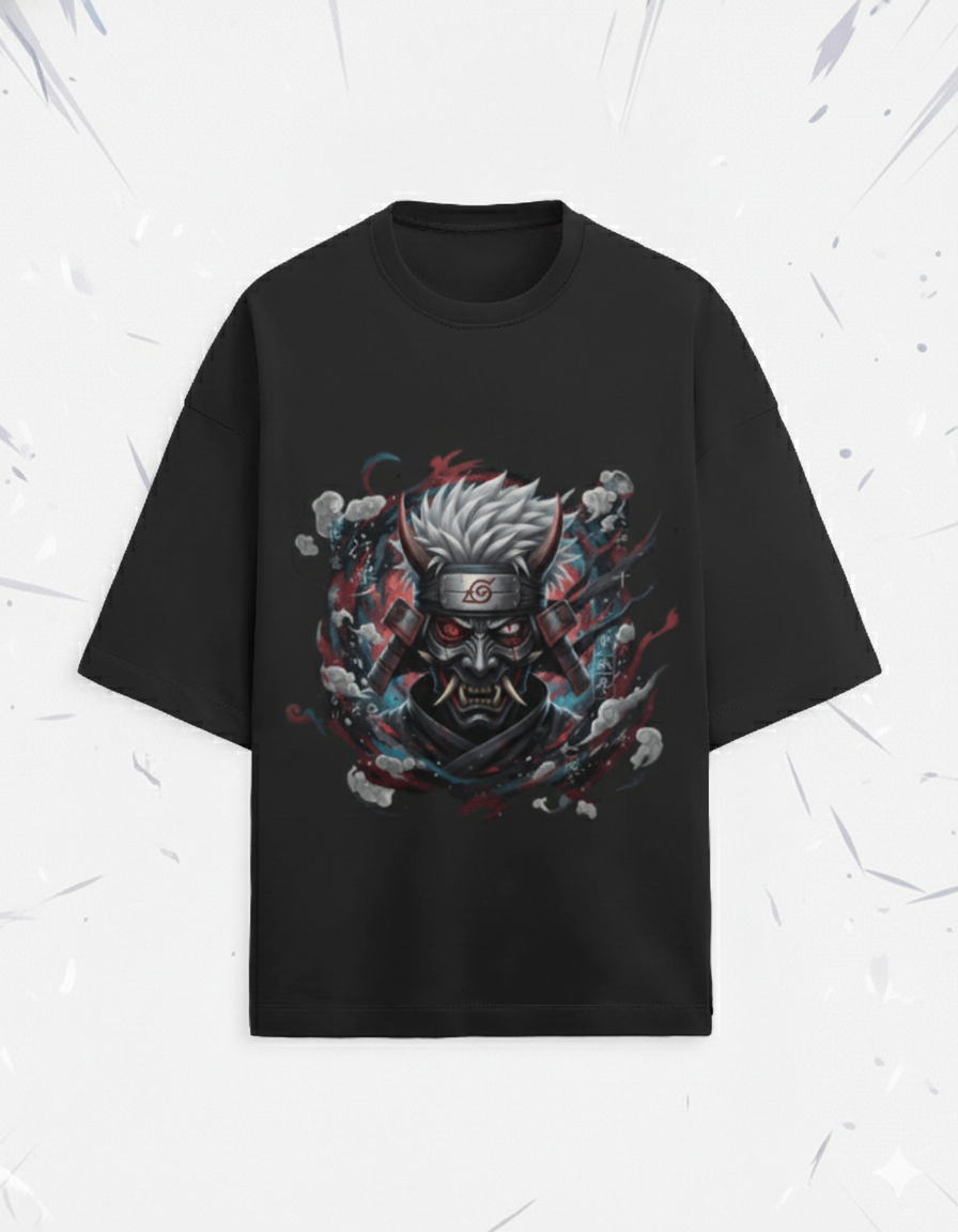 ONI X KAKASHI Unisex Oversized Tee