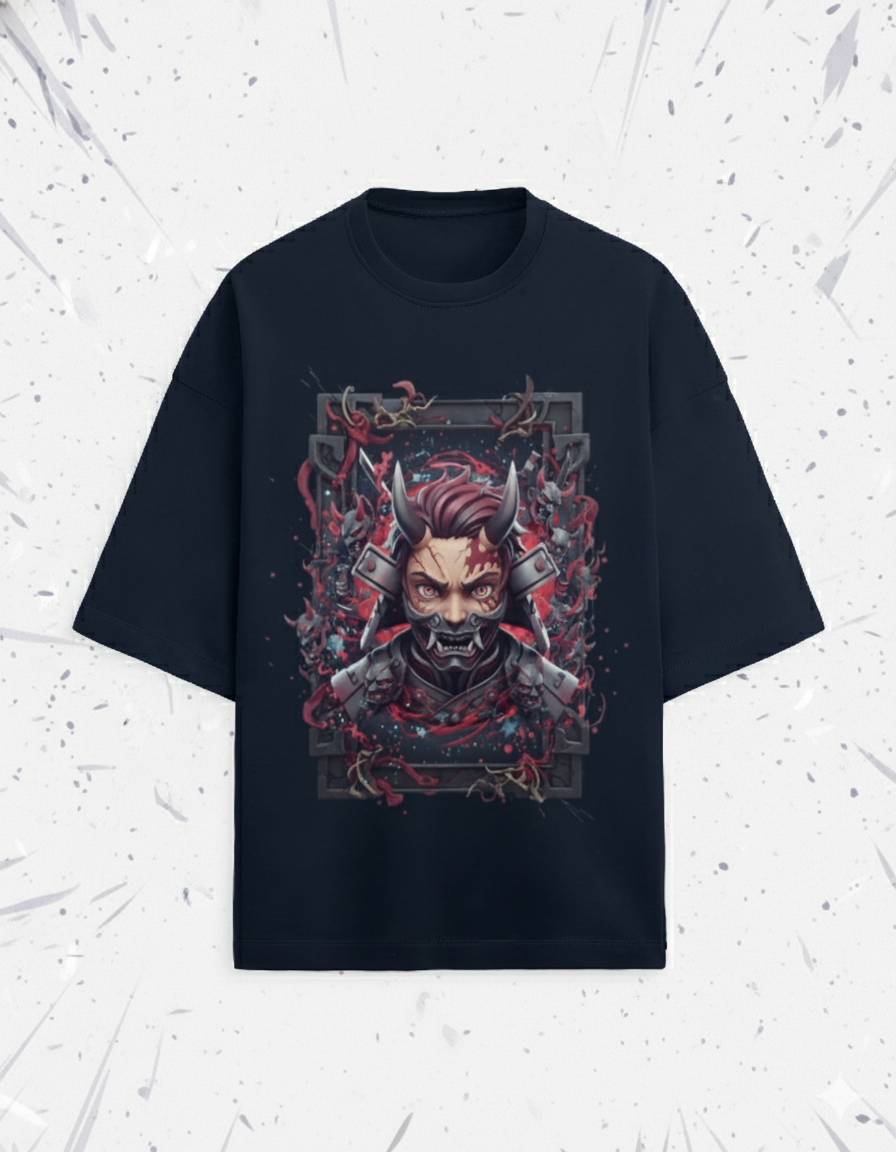 ONI X TANJIRO Unisex Oversized Tee