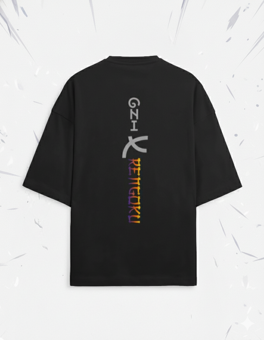 Oni X Rengoku Unisex Oversized Tee