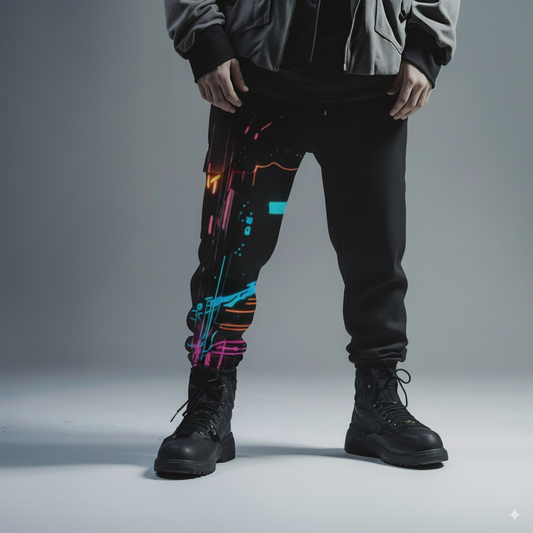 Vibrant Athletic Joggers – Stylish Comfort Pants, Unique Sportswear, Casual Wear, Fitness Fashion Gift for Him/Her