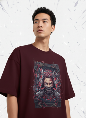 ONI X TANJIRO Unisex Oversized Tee