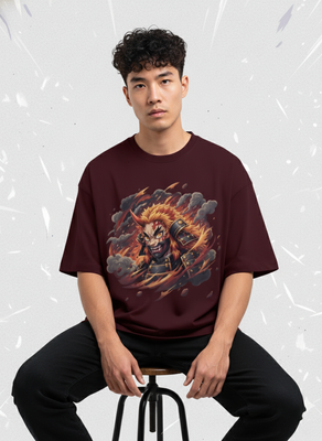 Oni X Rengoku Unisex Oversized Tee