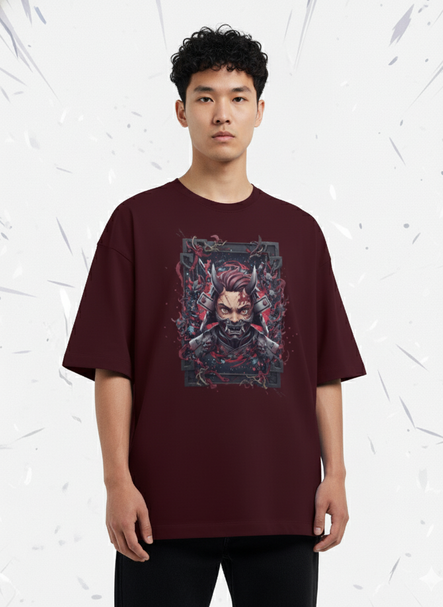 ONI X TANJIRO Unisex Oversized Tee
