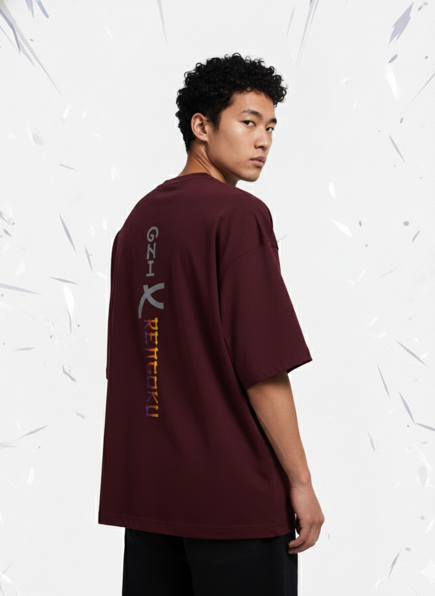 Oni X Rengoku Unisex Oversized Tee