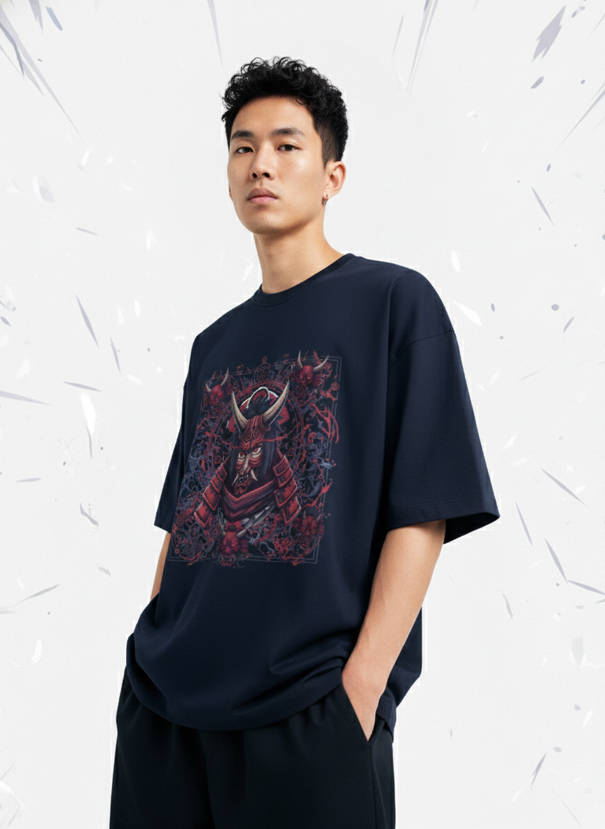 ONI X SASUKE Unisex Oversized Tee