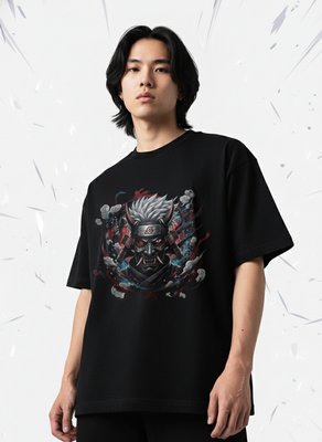 ONI X KAKASHI Unisex Oversized Tee